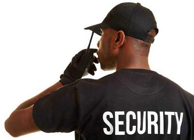 Security guard on duty